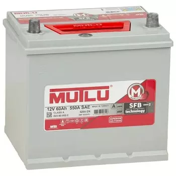 Аккумуляторная батарея Mutlu 60 Ач SFB D23.60.052.C (D23FL), обратная полярность