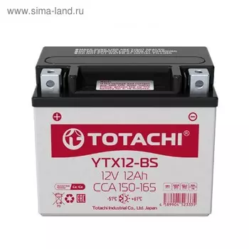 Аккумуляторная батарея TOTACHI MOTO YTX12-BS 12 а/ч