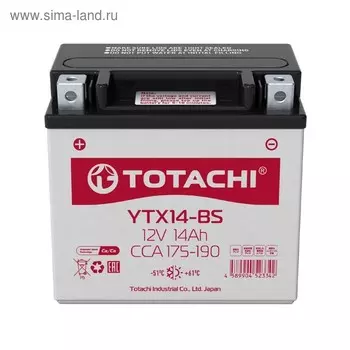Аккумуляторная батарея TOTACHI MOTO YTX14-BS 14 а/ч