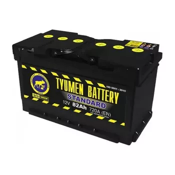 Аккумуляторная батарея TYUMEN BATTERY 82 А/ч 6СТ-82L Standard (низк), обратная полярность