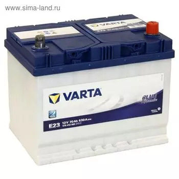 Автомобильный аккумулятор Varta 70 Ач, обратная полярность Blue Dynamic 570 412 063