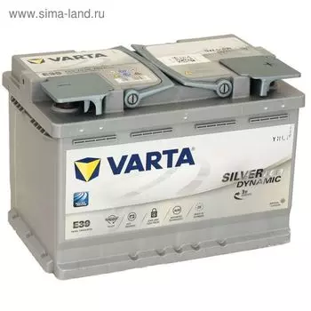 Аккумуляторная батарея Varta 70 Ач, обратная полярность Silver Dynamic AGM 570 901 076