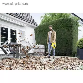 Аккумуляторная воздуходувка Karcher LBL 2 Battery Set, 18 В, 2.5 Ач, 210 км/ч, 5 ч/заряд