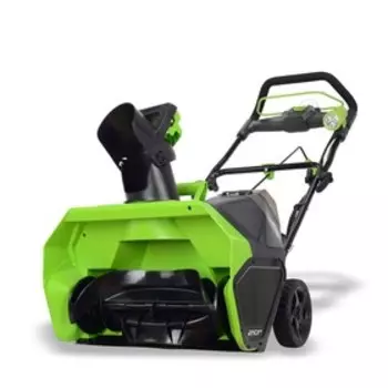 Аккумуляторный снегоуборщик Greenworks GD40SB 2600007, б/щ, 40В, ширина 51см, БЕЗ АКК И ЗУ 393683