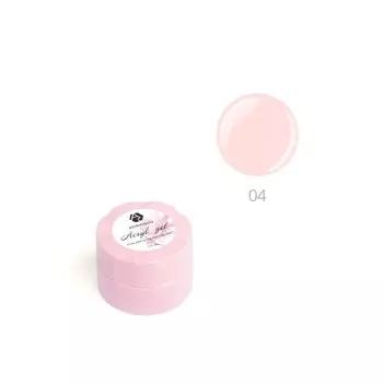 Акригель для наращивания ногтей Adricoco, №04 камуфлирующий, персиковый беж, 50 мл