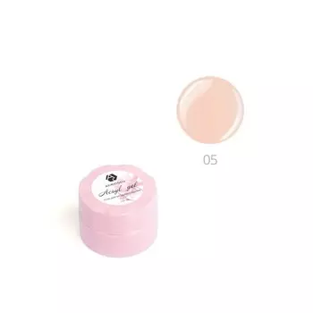 Акригель для наращивания ногтей Adricoco, №05 камуфлирующий, беж, 10 мл