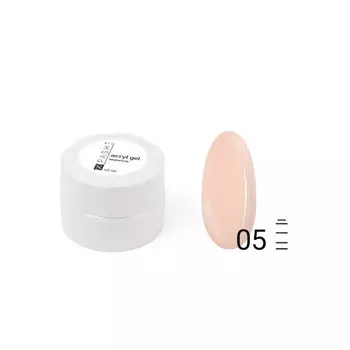 Акригель для наращивания ногтей Pashe, №05 камуфляж бежевый, 10 мл