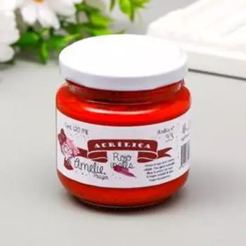 Акриловая краска AMELIE английский красный. 120 мл