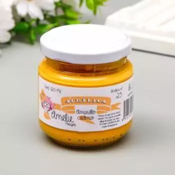 Акриловая краска AMELIE жёлтый кадмий. 120 мл