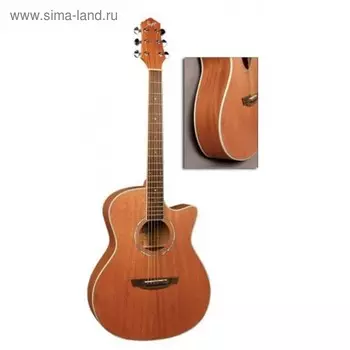 Акустическая гитара FLIGHT AG-300C NS - цвет темный натурал