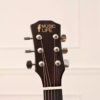 Акустическая гитара Music Life QD-H40Q-hw, фиолетовая