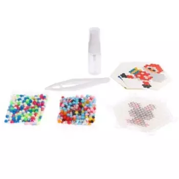 Аквамозаика «Дед мороз, зайка, подарок и шар», 4 трафарета