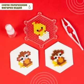 Аквамозаика для детей «Зверята», 4 фигурки