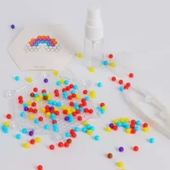 Аквамозаика с декорациями «Минни Маус и единорог», 3 фигурки, 300 шариков