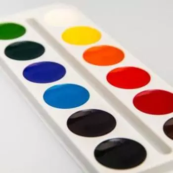 Акварель медовая «Принцессы», 12 цветов, в картонной коробке, без кисти