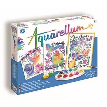 Акварельная раскраска Sentosphere «Птицы»