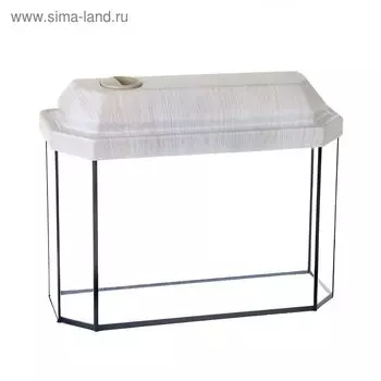 Аквариум "Панорамный" с крышкой, 25 литров, 44 х 18,5 х 31/36 см, беленый дуб