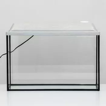 Аквариум Прямоугольный «Атолл» с крышкой, 40 литров, 552135/40 см, беленый дуб