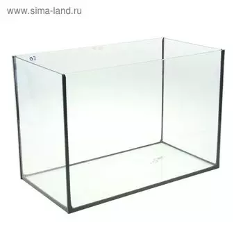 Аквариум "Прямоугольный" без крышки, 50 литров, 51 х 27 х 35 см