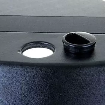 Аквариум "Сектор" угловой с крышкой, 70 литров, 50 х 50 х 39,5/45,5 см, чёрный