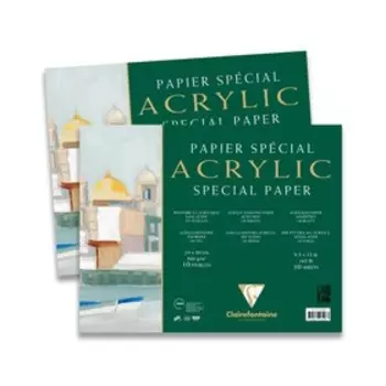 Альбом для акрила, В4, 240х300 мм, Clairefontaine 10 листов, 360 г/м2, склейка