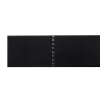 Альбом для рисования А4, 20 листов на гребне SketchBook "Нежные цветы", жёсткая подложка, блок чёрная бумага 160 г/м2