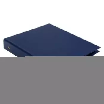 Альбом вертикальный для марок "Стандарт", 230 x 270 мм, (бумвинил, узкий корешок) с комплектом листов 5 штук, синий