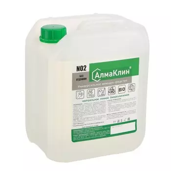 АлмаКлин N2, 5л. Нейтральное универсальное моющее средство (без отдушки) Евро