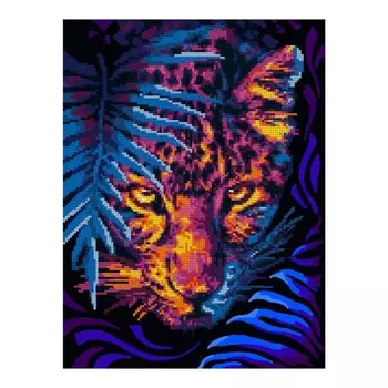 Алмазная мозаика, 30 40 см, частичное заполнение «Хищник»