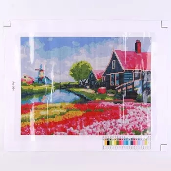 Алмазная мозаика 30 40 см, (полное заполнение) «Голландская деревня»