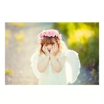 Алмазная мозаика блестящая 30х40 см c подрамником, с полным заполнением, 32 цвета «Милый ангелочек»