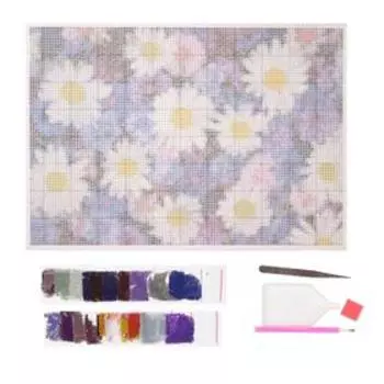 Алмазная мозаика «Цветочный микс», 31 цвет