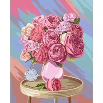 Алмазная мозаика на подрамнике с полным заполнением «Великолепный букет», 40 50 см