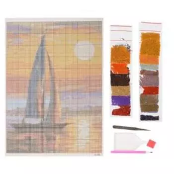 Алмазная мозаика «Под парусом», 19 цветов