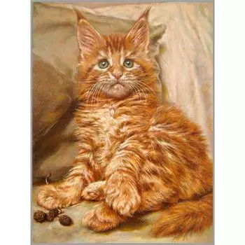 Алмазная мозаика «Рыжая очаровашка», 30 40 см, 35 цветов