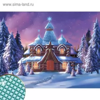 Алмазная мозаика «Волшебная сказка» 30х40 см, холст, пинцет, емкость