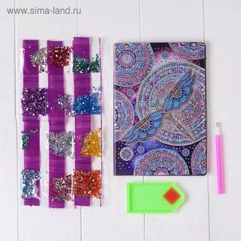 Алмазная вышивка на блокноте «Стрекоза» 50 стр
