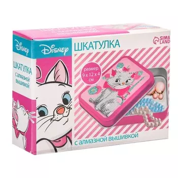 Алмазная мозаика на шкатулке с частичным заполнением для детей «Коты Аристократы», 11.58.5 см