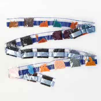 Алмазная вышивка полное заполнение «Котенок с розой», на раме, 4050 см