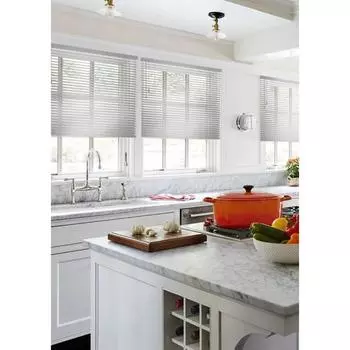 Алюминиевые жалюзи, 120х160 см, цвет серебристый