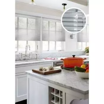 Алюминиевые жалюзи, 70х160 см, цвет серебристый