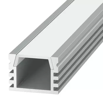 Алюминиевый профиль SWG, накладной, 2 м, 16x12 мм, матовый рассеиватель, 2 загл.