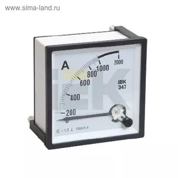 Амперметр IEK Э47 (IPA10-6-0300-E), 72х72мм, 300/5А, кл. точн. 1.5