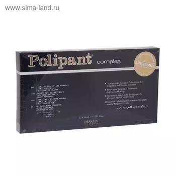 Ампулы против выпадения волос Dikson Polipant complex, 12 шт. по 10 мл