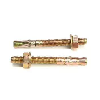 Анкер, клиновой, желтый цинк, 10х95 мм, 60 шт