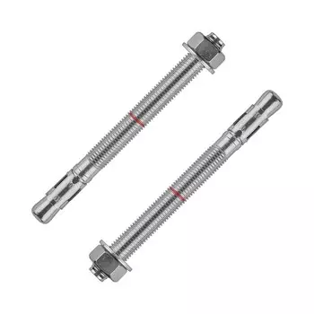 Анкер KRAFTOOL, клиновой, белый цинк, 20x170 мм, 10 шт