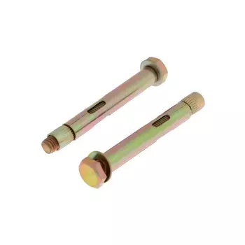 Анкерный болт "СТРОЙБАТ", оцинкованный, 10x80 мм, 2 шт