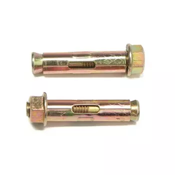 Анкерный болт ЛОМ, с гайкой, оцинкованный, 12х60 мм, 80 шт