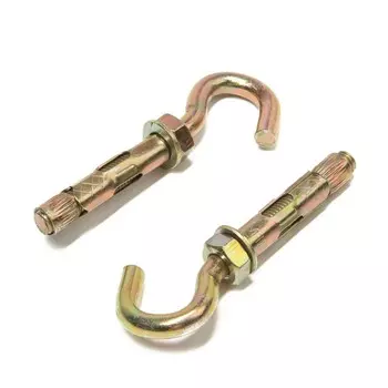 Анкерный болт ЛОМ, с крюком, оцинкованный, 12х70 мм, 30 шт