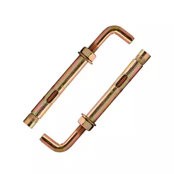 Анкерный болт Steelrex, с Г-образным крюком, оцинкованный, 10x50 мм, 50 шт